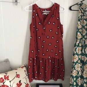 Ann Taylor Loft Drop Waist Dress sz Small